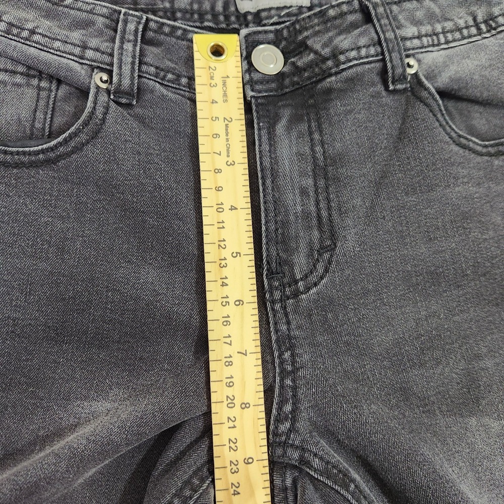 Black Skinny Flex Mens Jeans Sz 30x32 Distressed Paint Splatter Grunge Y2K Punk - Picture 10 of 12